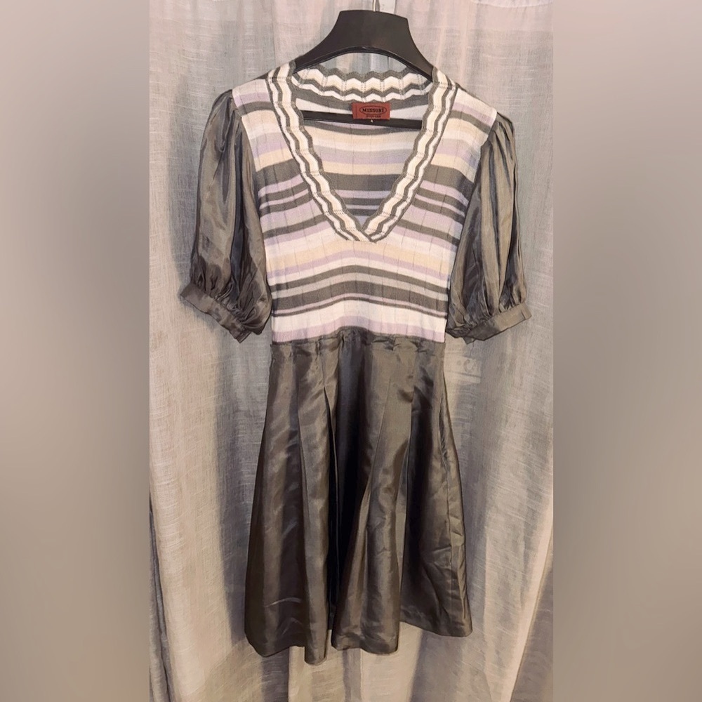 Missoni Knit and Silk Mini Dress